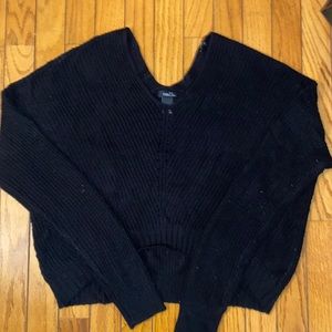 Black knit sweater from Rue21